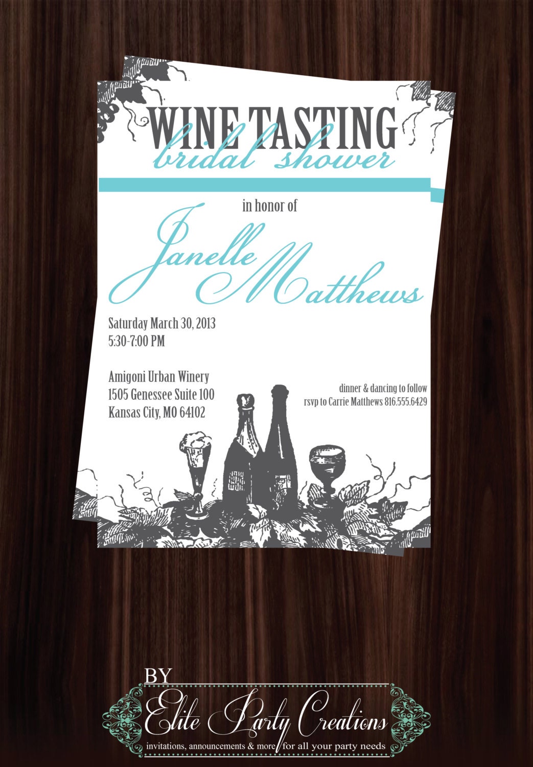 WIne Tasting Bridal Shower
