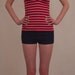 FREE SHIPPING "Kiss Me Sailor" nautical style tank top