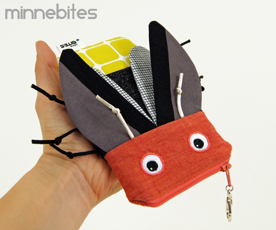 Firefly iPhone Case by MinneBites / Cute iPod Case - Handmade Lightening Bug Bag - Animal Bag for Kids - Geeky Gadget Case, ready to ship