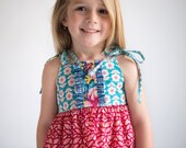 Spring - Baby Girl Maggie. Floresta Sashet Lotus. Cotton VOILE 6-12m, 12-18m 18-24m