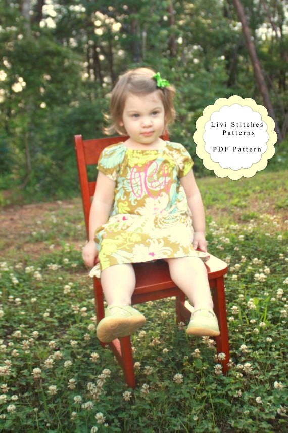Ava Peasant Dress Pattern- Instant Download PDF Pattern and Tutorial- Livi Stitches Sewing Pattern
