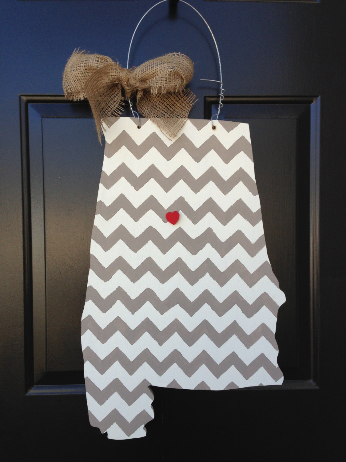 Alabama chevron  door hanger