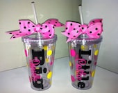 Big Sis/Lil Sis Tumbler With Lid and Straw