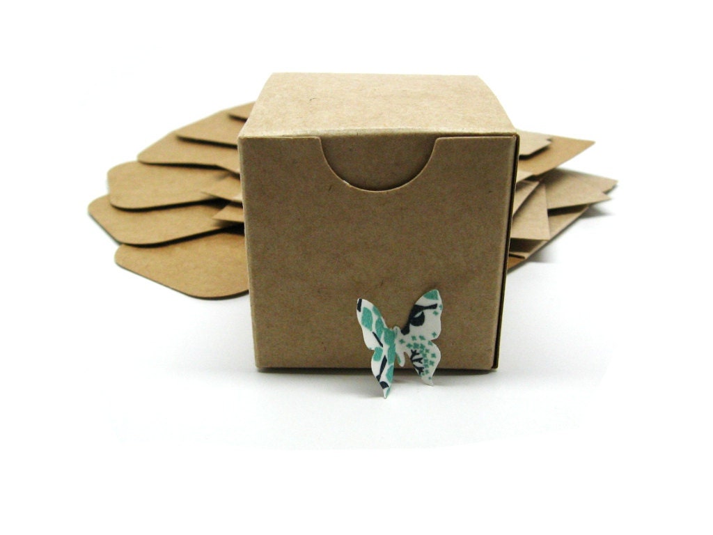 Eco Friendly 2x2x2 Natural Brown Kraft Gift Box - Set of 10