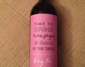 Custom Bridesmaid Wine Label