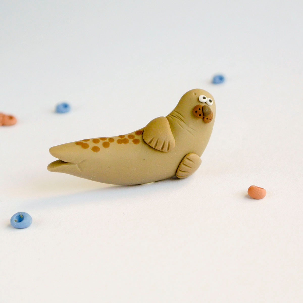 Seal Brooch Whimsical animal jewelry unisex