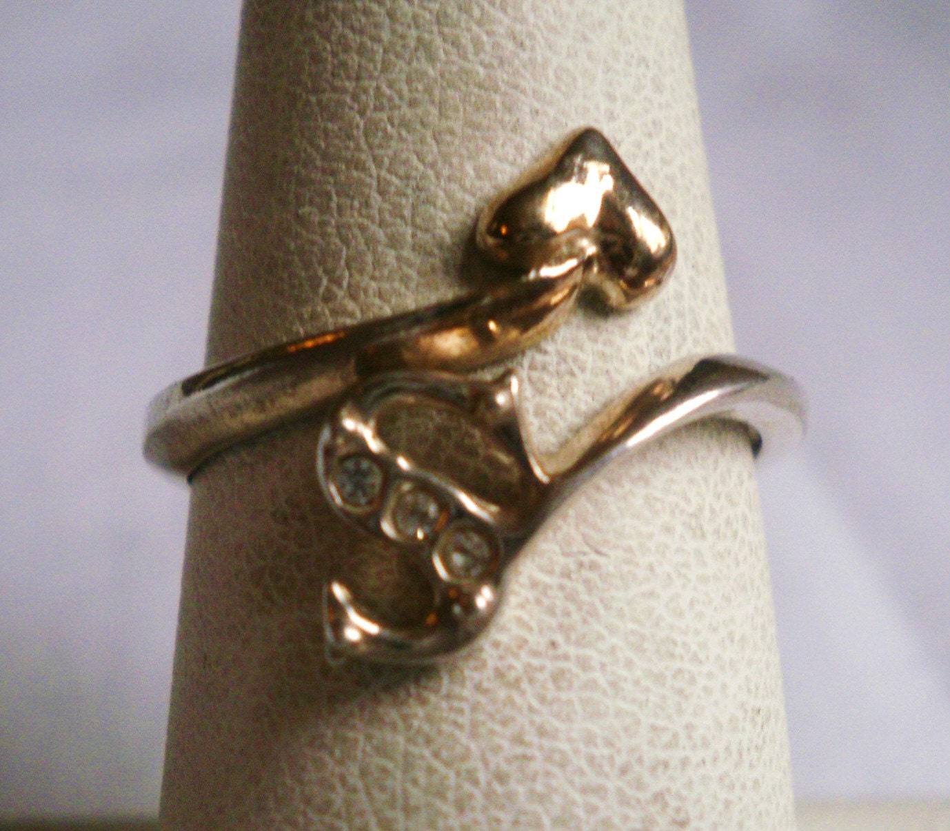 Vintage Sterling Silver Bypass Ring