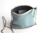 Mini Crossbody Pouch with Chain in Ocean Blue