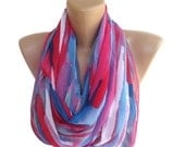 fashion neon women scarf , chiffon trendy scarves , girly , for her , pink blue purple white , colorful trendscarf , ALL TREND COLORS