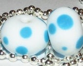 50% Off Lampwork Glass Beads Round Pair Bead Set