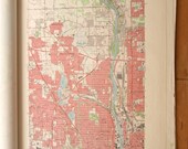 Retro Map of North Minneapolis, MN (1967)