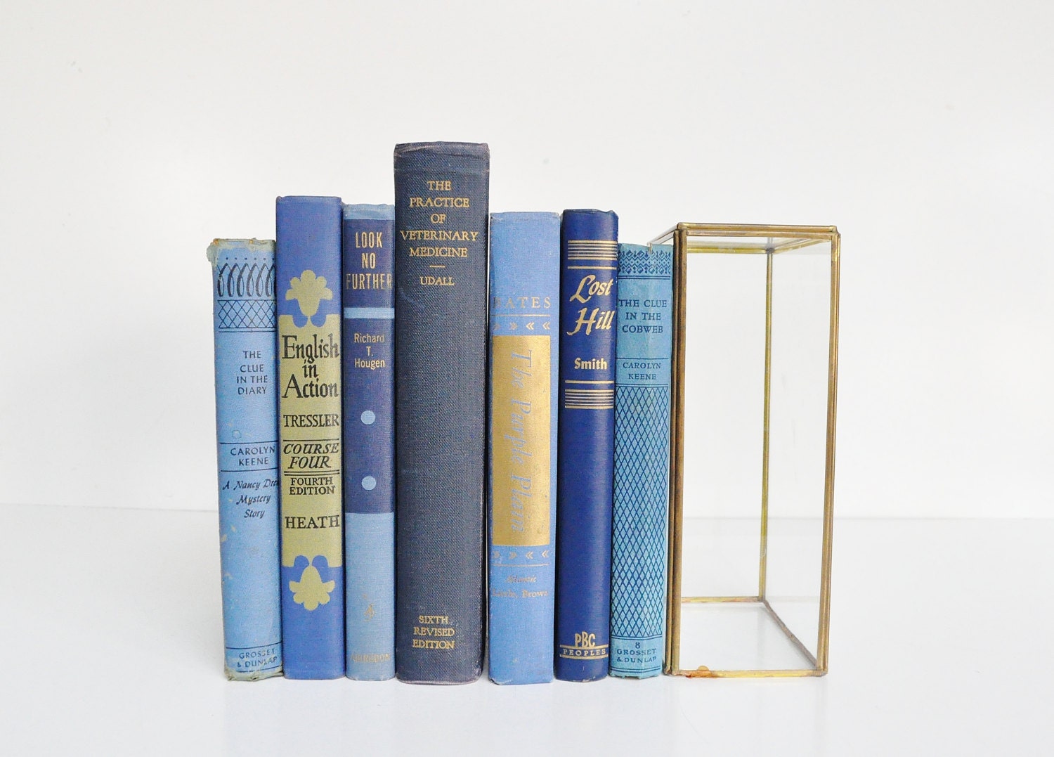 Blue and Gold Book Collection - Vintage and Antique Books