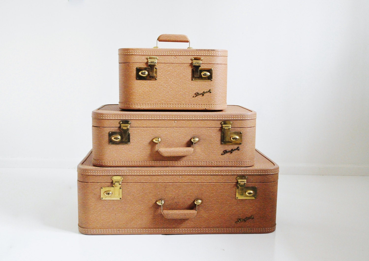 Mid-Century Starfrost Suitcase Set - thewhitepepper