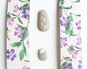 violet bookmark - sweet, cute, purple, floral bookmark - set of 1