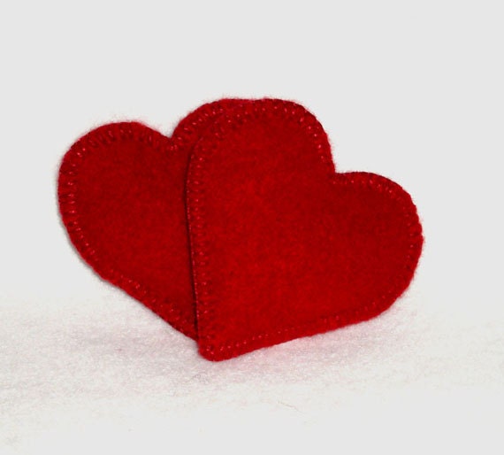 Pocket Hand Warmers Cashmere RED HEARTS
