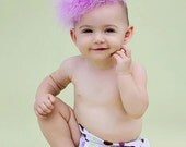 2 Piece Birthday Grils Party Set in Purples & Lime on White