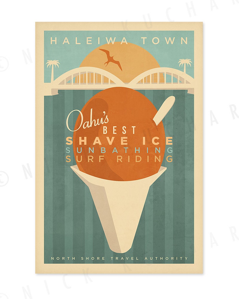 Highway-99 Series - 12x18 Retro Hawaii Prints