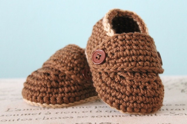Instant Download - CROCHET PATTERN PDF - Crochet Child Size Loafers Pattern - Baby Booties - Unisex Booties - Boy Booties - Kid and Toddler
