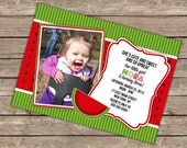 Watermelon Birthday Invitation (Printable Digital File) Il_170x135