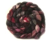sw bfl alpaca nylon top SABOTAGE roving hand painted 4.2oz