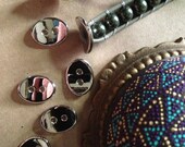 chan luu button inspired by fashion jewelry designer style like beaded wrap bracelets button 3 tones high glossy finish 2 hole sizes pile