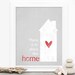 There is No Place Like Home - Digital Art Typography Print