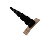 Unicorn Horn Hair Clip with Black Felt in Original Size Costume Headband Zombie Ebony Midnight Dark