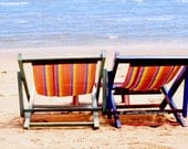 Deck-Chair 8"x12"  Fine Art Wall Decor Beach Photograph For Cafe Bar Pub Hotel Restaurant Nursey Home Office