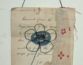 Paper and Stitch Collage  - "Magic Dawns" - an original one-off mixed media collage