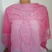 Pink Shawl Scarf Cowl Scarf Women Scarves Lace Scarf - Pink Tones - fatwoman