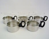 5 Vintage Mid Century Modern Coffee Cups