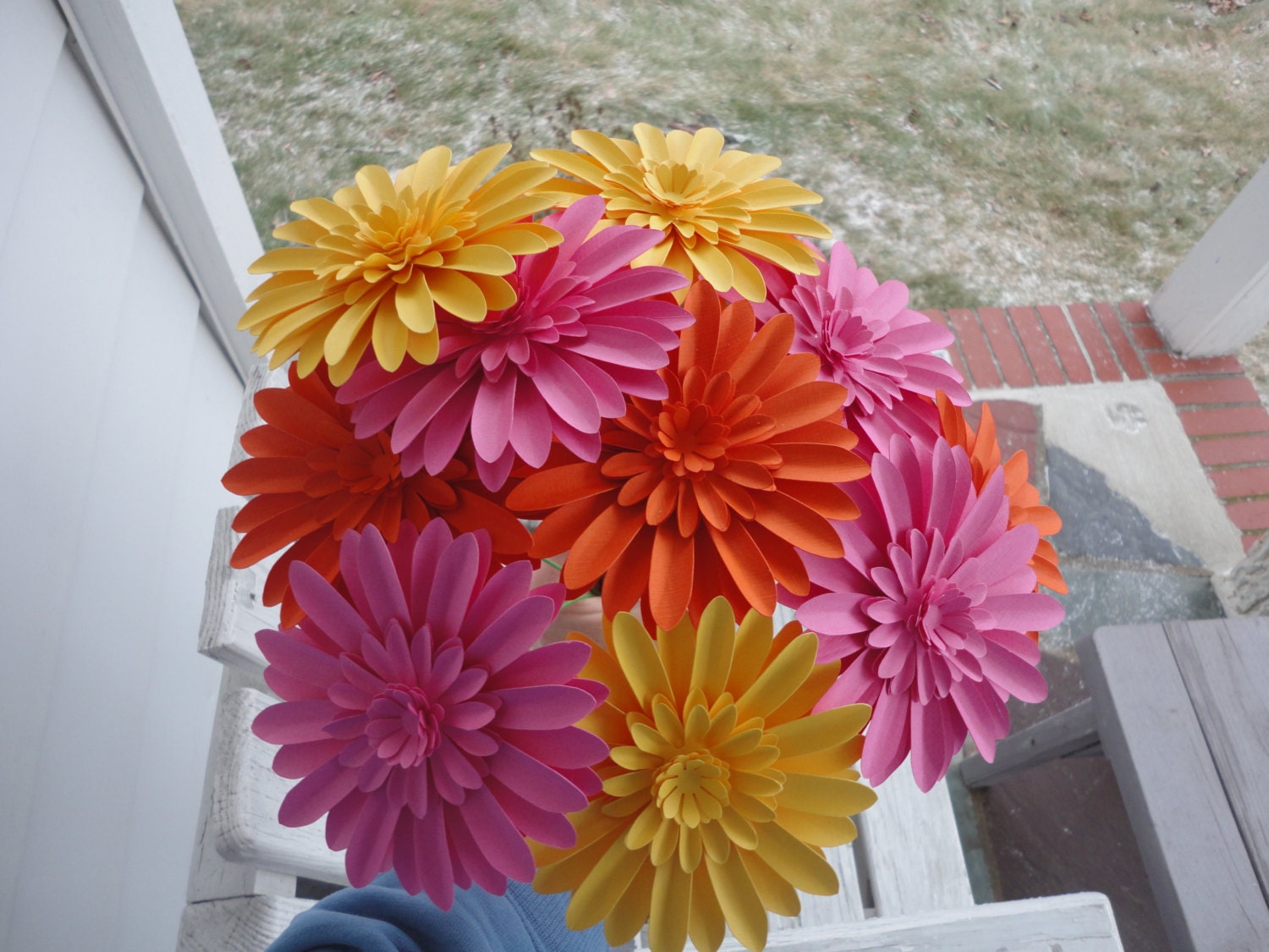 Dozen Paper Mums - Chose Your Colors