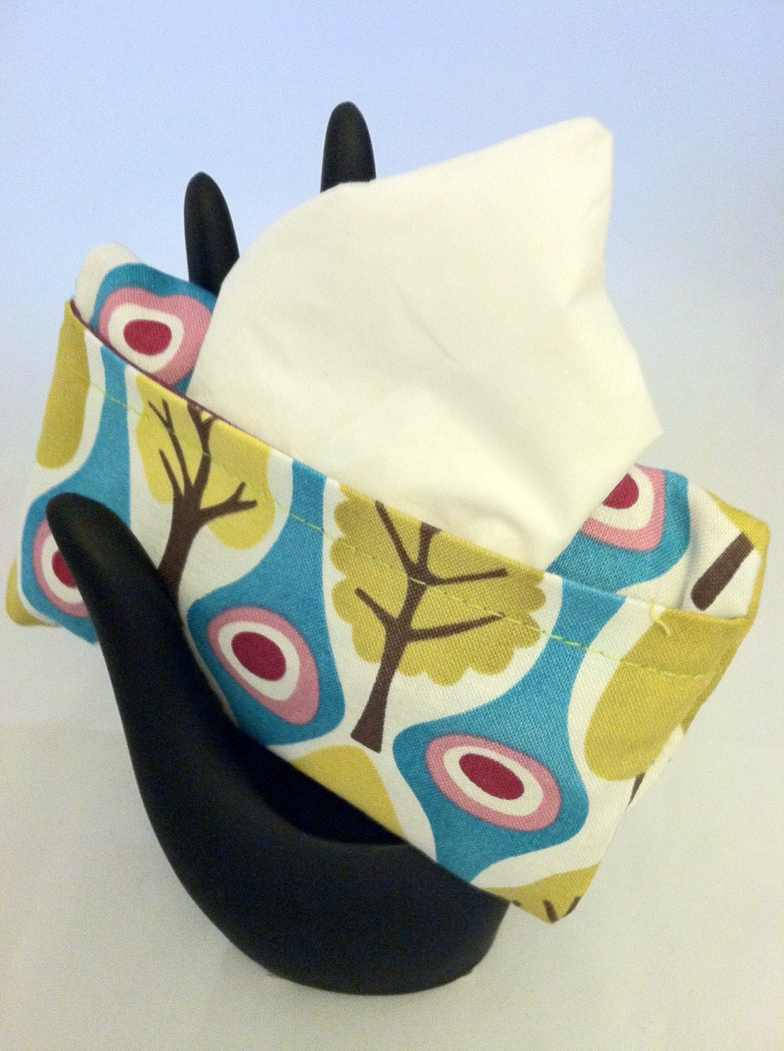 Travel tissue cozy Central Park designer fabric