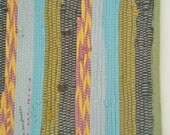 Handwoven Rug- recycled home decor, bathroom, bedroom, kitchen, rectangular, bath mat, rag rug