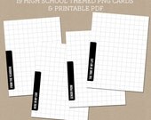 School Days Journaling Cards