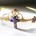 Forget Me Knot Cloissene Cross Tiara Ornate Gold Bridal Crown Religious Fashion Antique Princess Vintage Headpiece