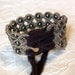Crochet Jewelry, Bohemian Bracelet or Cuff, Natural brown shades - adjustable