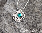 YOU ARE My SUNSHINE - Hand Stamped dainty necklace