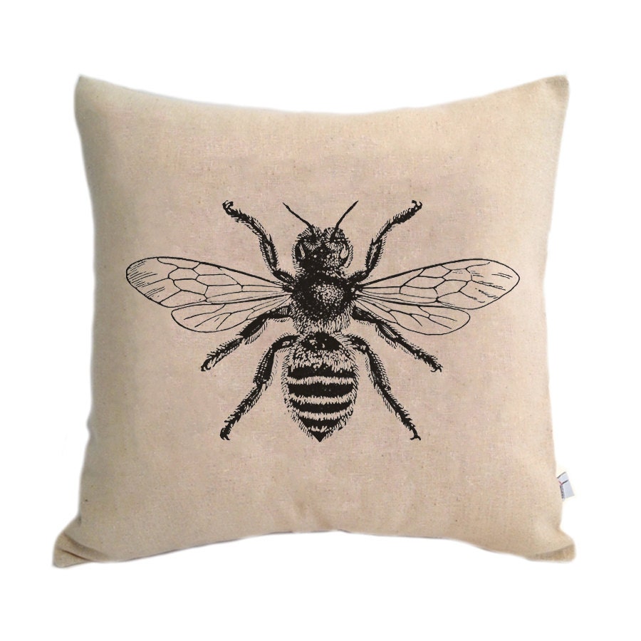 Bee Decorative Throw Pillow - 14x14 Pillow