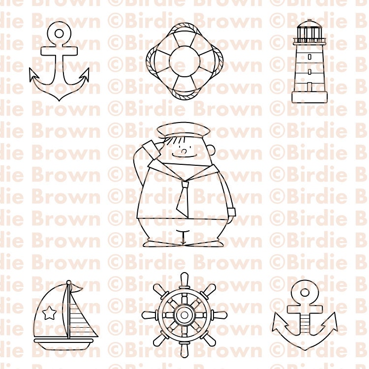 Digital stamp set -- Nautical Icons