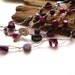 Purple necklace /beaded necklace / czech glass / boho necklace