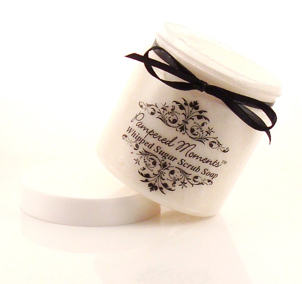 Cream Cheese Frosting Whipped Sugar Scrub Soap- Handcrafted, Bath & Beauty, Natural, Soap