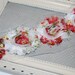 Shabby Rose Trim - Shabby Flowers Pink Rose Vintage - 1/2 yard Chiffon flowers - Rosette Flower Trim Shabby Chic Vintage Fabric Flowers