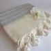 Premium Turkish Towel, Peshtemal, Bath and Beauty, Bath and Body, Hammam, For her, for him, Natural Linen, spa, yoga, Gray