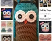 Crocheted Owl Jar in Variegated