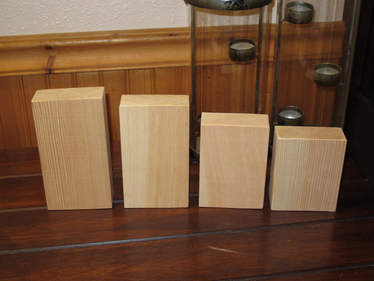 Unfinished wooden blocks, bare blocks, plain wood blocks, unfinished wood, wooden blocks