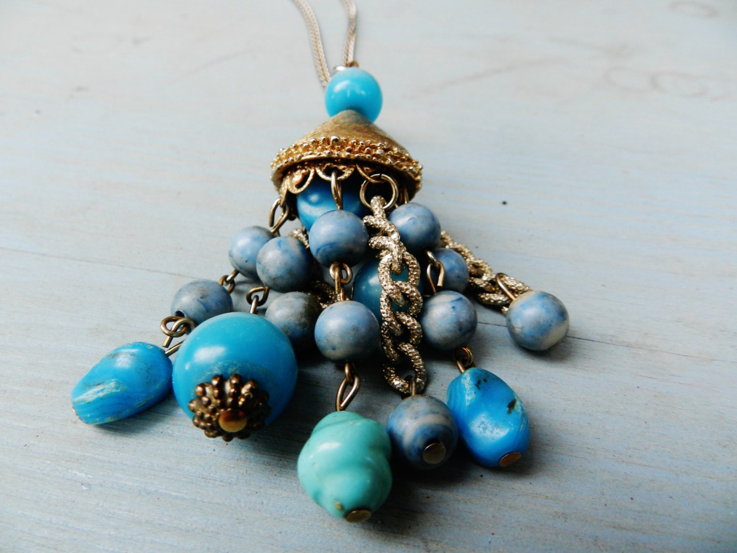 Vintage Carousal Necklace