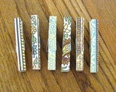 Tuscan Vintage Design Clothes Pin - Set of 6 for Office, Kitchen, Bulletin Boards, Card Holder