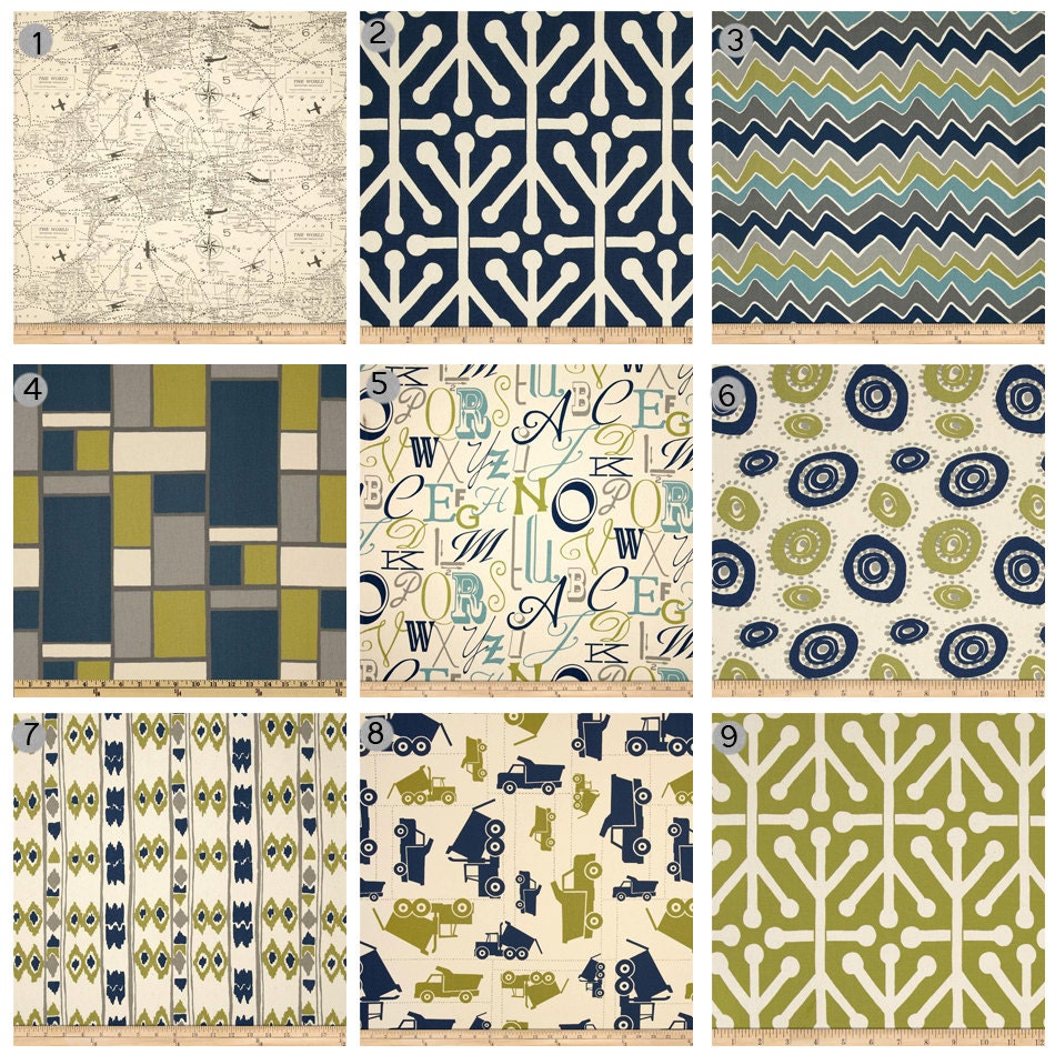 Custom Crib bedding - Boys and Trucks