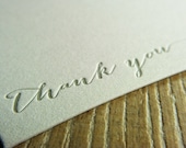 Thank You Notecards - Letterpress - Boxed Set of 10